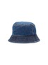 Figure View - Click To Enlarge - ALEXANDER WANG - Rhinestone Embellished Logo Denim Bucket Hat