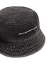 Detail View - Click To Enlarge - ALEXANDER WANG - Rhinestone Embellished Logo Denim Bucket Hat