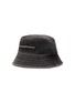 Main View - Click To Enlarge - ALEXANDER WANG - Rhinestone Embellished Logo Denim Bucket Hat