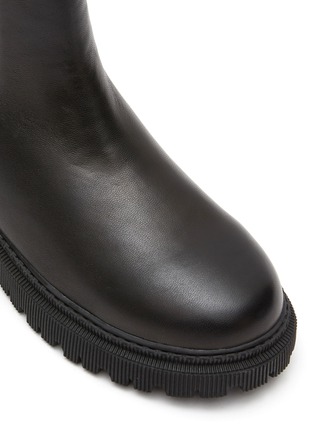 Detail View - Click To Enlarge - WINK - Pretzel Kids Leather Chelsea Boots