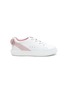 WINK - Macaron' Bow Appliqued Leather Kids Sneakers