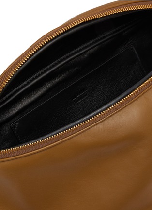 Detail View - Click To Enlarge - JIL SANDER - Braided strap medium leather bum bag
