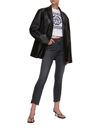 Figure View - Click To Enlarge - THE FRANKIE SHOP - ‘Olympia' Single-breast Vegan Leather Blazer