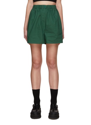Main View - Click To Enlarge - THE FRANKIE SHOP - Elastic Waist Essential Cotton Shorts