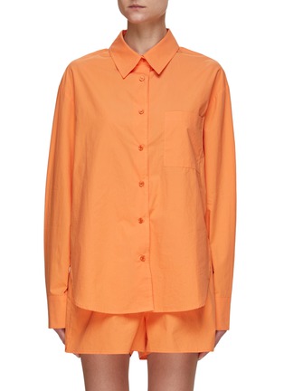 Main View - Click To Enlarge - THE FRANKIE SHOP - ‘Lui' Patch Pocket Organic Cotton Shirt