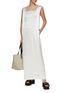 Figure View - Click To Enlarge - BEVZA - SLEEVELESS SQUARE PATCHWORK MAXI DRESS
