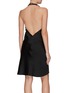 Back View - Click To Enlarge - BEVZA - CHAIN STRAP CREPE MAXI DRESS