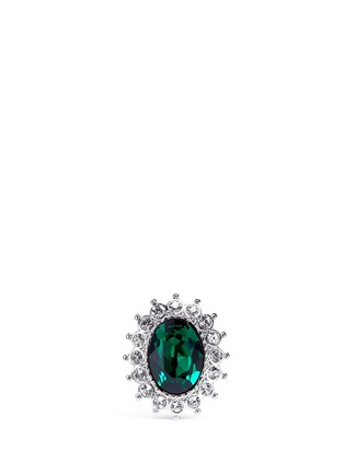 Main View - Click To Enlarge - KENNETH JAY LANE - Emerald crystal ring