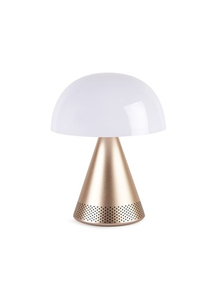 Main View - Click To Enlarge - LEXON - MINA L AUDIO Portable LED Lamp With Bluetooth Speaker — Light Gold Aluminium