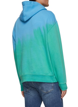 Back View - Click To Enlarge - FRAME - Gradient tie-dyed logo print hoodie