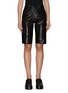 Main View - Click To Enlarge - MM6 MAISON MARGIELA - FAUX LEATHER BERMUDA SHORTS