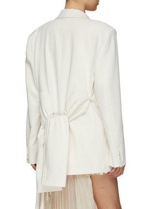 Detail View - Click To Enlarge - MM6 MAISON MARGIELA - Extra sleeve double-breast blazer