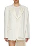 Main View - Click To Enlarge - MM6 MAISON MARGIELA - Extra sleeve double-breast blazer