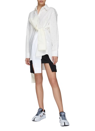 Figure View - Click To Enlarge - MM6 MAISON MARGIELA - STRETCH TAILORING MINI SKIRT
