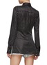 Back View - Click To Enlarge - ALEXANDER WANG - Crystal pinstripe fitted shirt