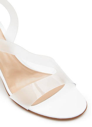 Detail View - Click To Enlarge - GIANVITO ROSSI - Metropolis' PVC Band Heeled Sandals