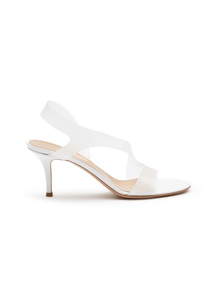 Main View - Click To Enlarge - GIANVITO ROSSI - Metropolis' PVC Band Heeled Sandals