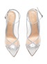 Detail View - Click To Enlarge - GIANVITO ROSSI - Plexi' Crystal Embellished Anklet Pumps
