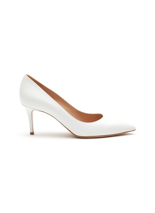 Main View - Click To Enlarge - GIANVITO ROSSI - Gianvito' Point Toe Leather Pumps