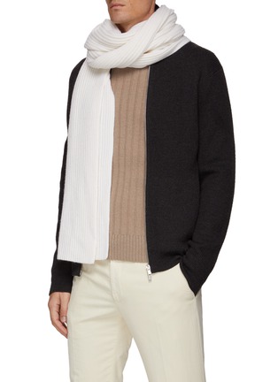 Figure View - Click To Enlarge - EQUIL - RIB CASHMERE CHUNKY CARDIGAN SCARF