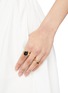 Figure View - Click To Enlarge - MISSOMA - X SAVI BLACK STONE EMBELLISHED ORGANIC DROPLET OPEN RING
