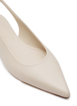 Detail View - Click To Enlarge - AEYDE - ‘Rae' Point Toe Slingback Leather Flats