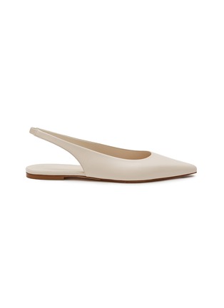 Main View - Click To Enlarge - AEYDE - ‘Rae' Point Toe Slingback Leather Flats