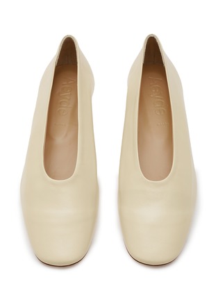 Detail View - Click To Enlarge - AEYDE - ‘Kristen' Round Toe Leather Ballerinas