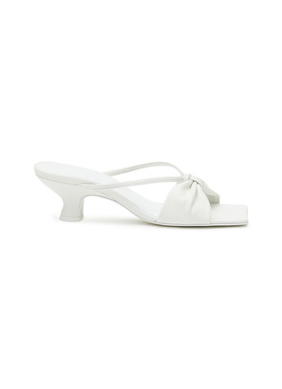 Main View - Click To Enlarge - BY FAR - FREYA' SOFT BOW GRAIN LEATHER SANDALS