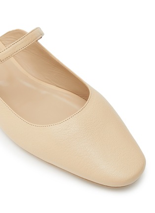Detail View - Click To Enlarge - BY FAR - ‘ETTA’ GRAINED LEATHER SLIDES