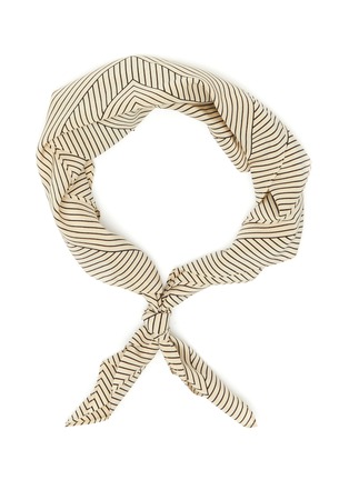 Main View - Click To Enlarge - TOTEME - Monogram striped silk scarf