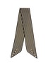 Detail View - Click To Enlarge - TOTEME - Monogram striped silk ribbon scarf