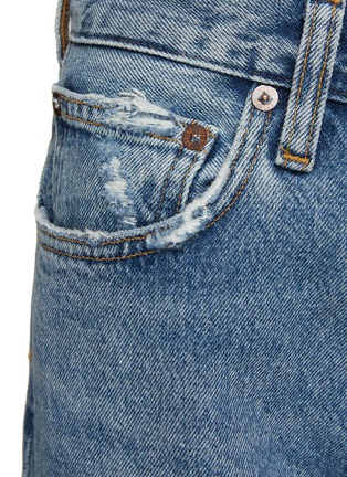  - AGOLDE - ‘MIA’ DISTRESSED KNEE DETAIL CROPPED STRAIGHT LEG JEANS