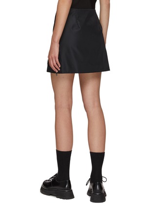 Back View - Click To Enlarge - PRADA - Pailette Triangular Logo Re-Nylon Mini Skirt