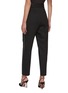 Back View - Click To Enlarge - MIU MIU - Side Striped Virgin Wool Blend Pleated Cropped Pants
