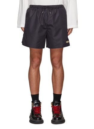 Main View - Click To Enlarge - WOOYOUNGMI - Elastic waist nylon track shorts