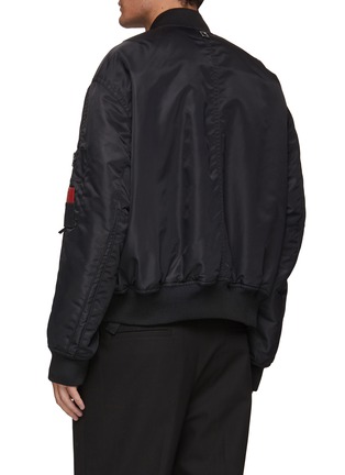 Back View - Click To Enlarge - WOOYOUNGMI - MA-1 nylon bomber jacket with detachable logo patch