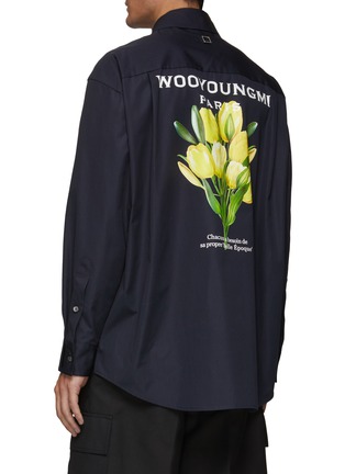 Back View - Click To Enlarge - WOOYOUNGMI - Tulip graphic print cotton shirt