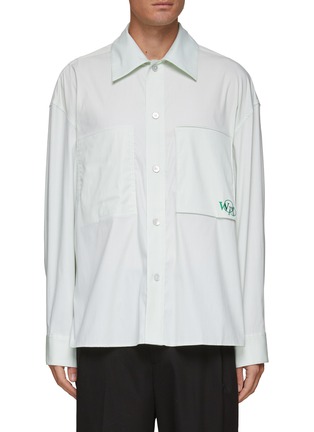 Main View - Click To Enlarge - WOOYOUNGMI - Logo embroidered patch pocket shirt