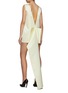 Back View - Click To Enlarge - PRADA - Sleeveless silk shift dress with train