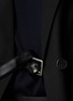  - PRADA - Belt detail wool blazer with train
