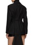 Back View - Click To Enlarge - PRADA - Belt detail wool blazer with train