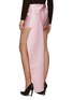 Back View - Click To Enlarge - PRADA - Low waist silk mini skirt with train