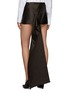 Back View - Click To Enlarge - PRADA - Low waist silk mini skirt with train
