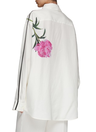 Back View - Click To Enlarge - PETER DO - FLOWER PRINT OVERSIZE BUTTON UP SHIRT