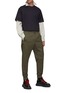 Figure View - Click To Enlarge - WOOYOUNGMI - DRAWSTRING WAIST COTTON BLEND JOGGER PANTS