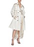 Figure View - Click To Enlarge - PETER DO - Drape hem silk trench coat