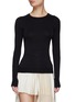 Main View - Click To Enlarge - PETER DO - Fitted crewneck sweater