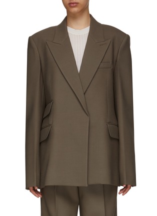 Main View - Click To Enlarge - PETER DO - OVERSIZE PADDED SHOULDER STRUCTURE BLAZER