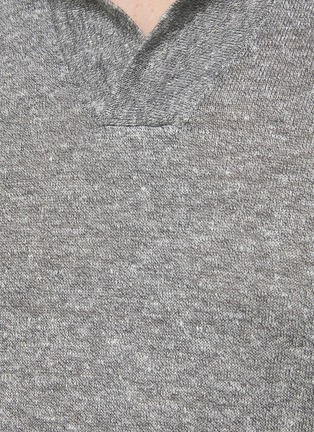  - EQUIL - Buttonless Placket Linen Cotton Blend Polo Shirt